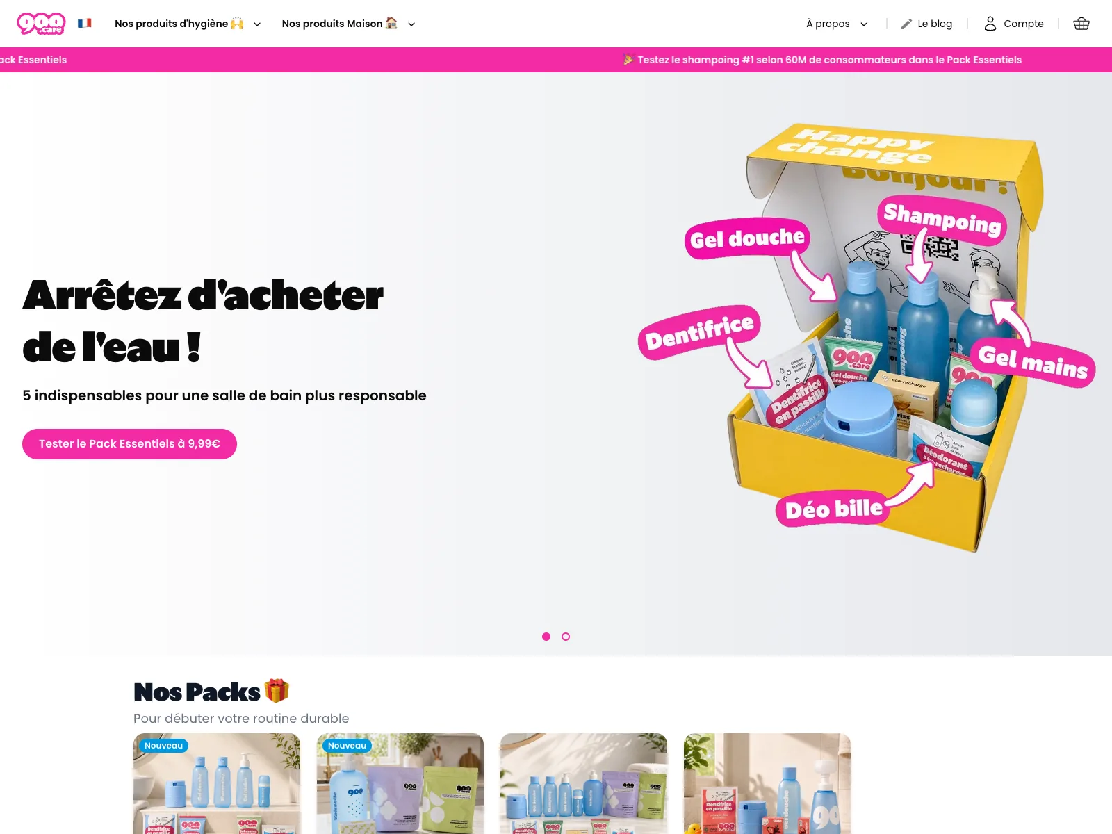 Aperçu du site 900.care