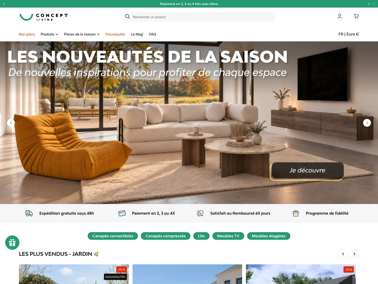 Aperçu du site Concept Usine