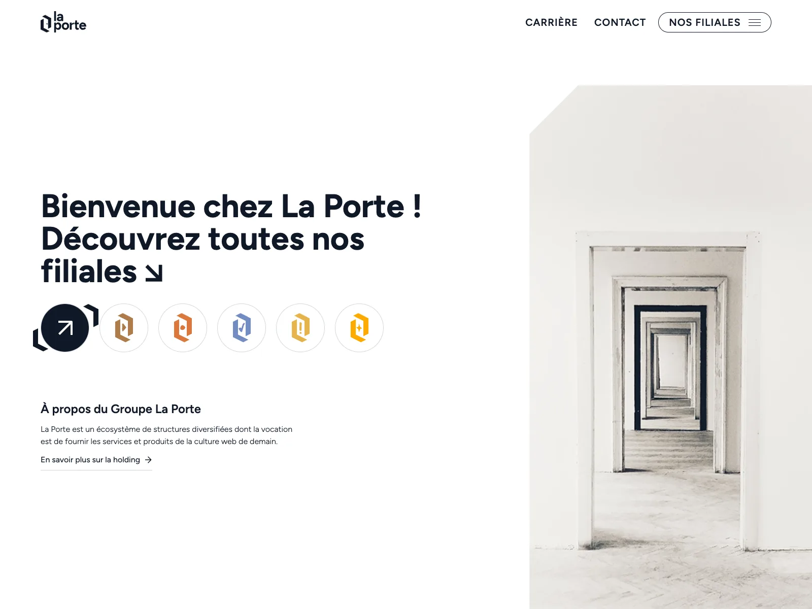Aperçu du site Groupe La Porte