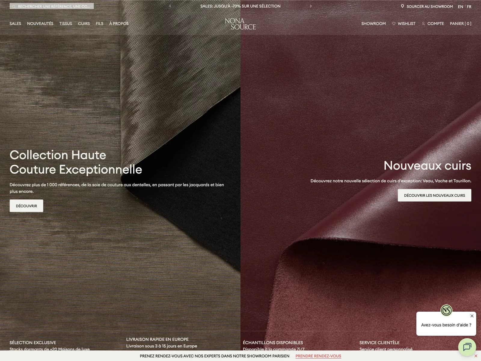 Aperçu du site Nona Source