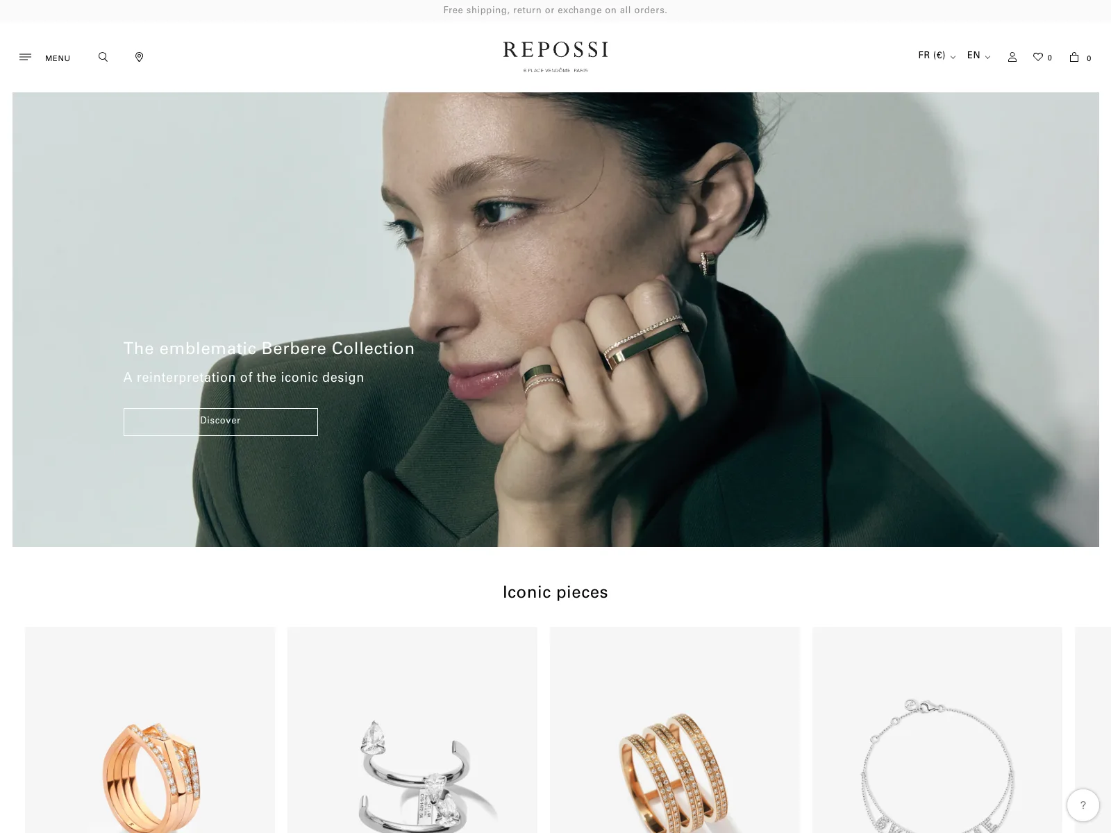 Aperçu du site Repossi