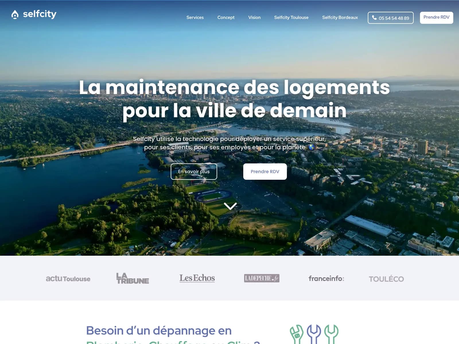 Aperçu du site Selfcity