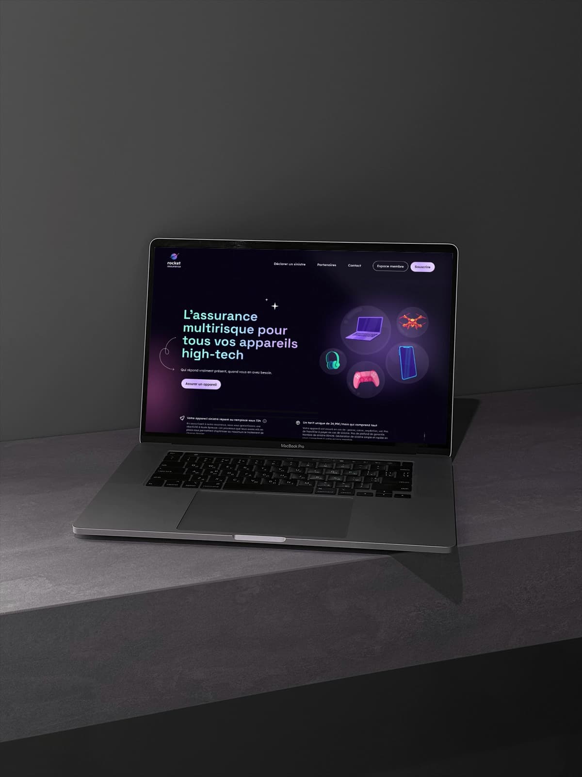 Aperçu du site Rocket Assurance